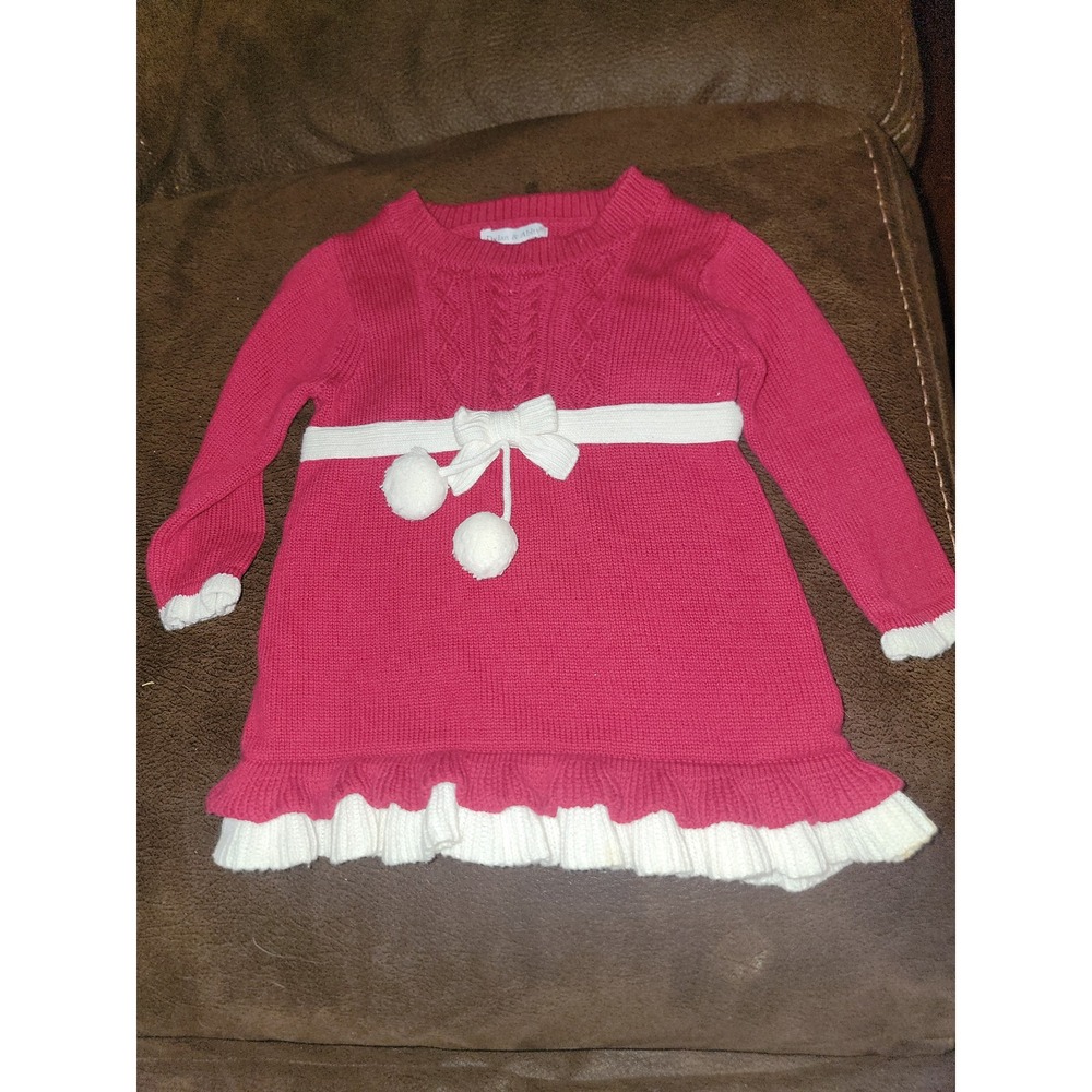 Dylan and Abby red holiday Christmas santa dress size 0 3 months